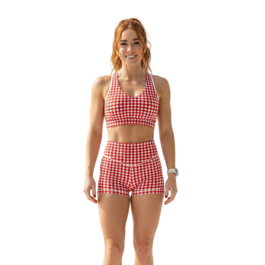 CORE SHORT LEGGINGS l LTD CHRISTMAS EDITION l Red